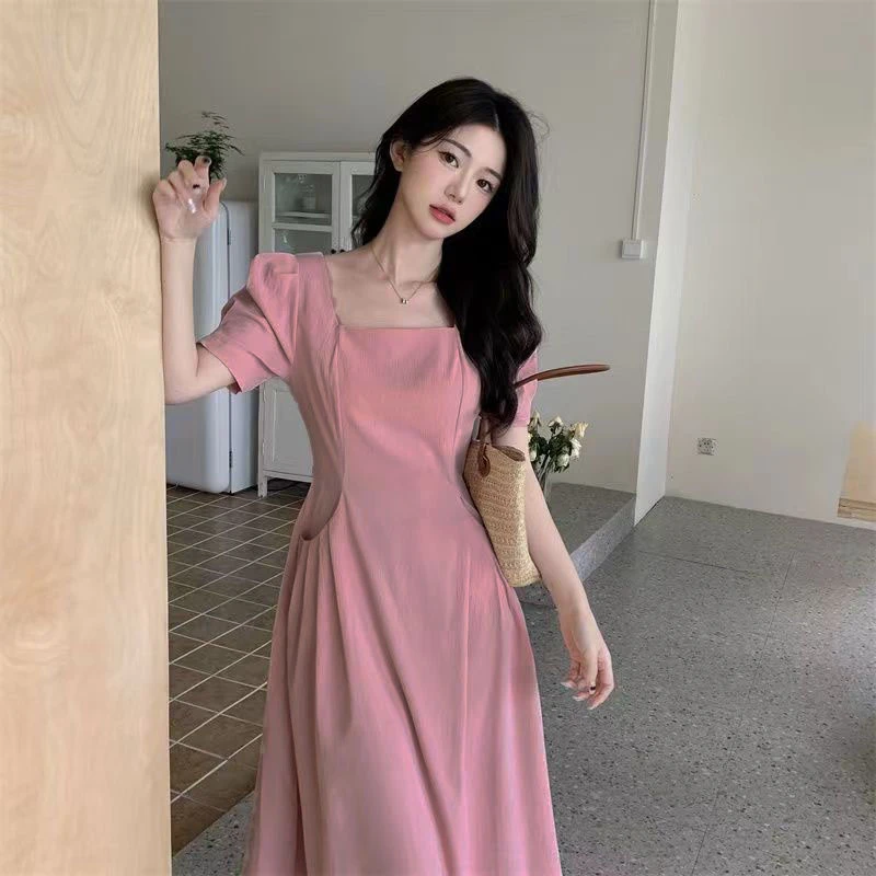 （现货）大码胖MM新款夏季法式连衣裙小个子显瘦气质a字裙1483