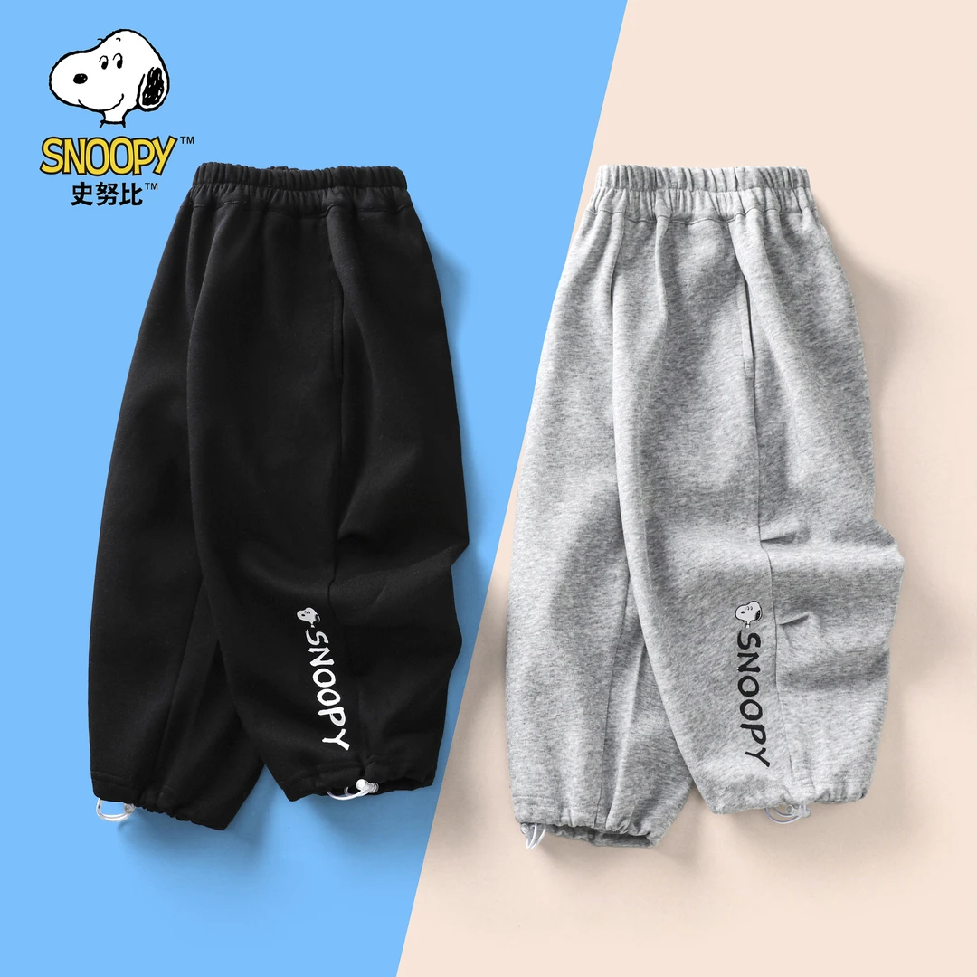 Snoopy/史努比2026史努比字母印花百搭弯刀卫裤SXMC066休闲裤