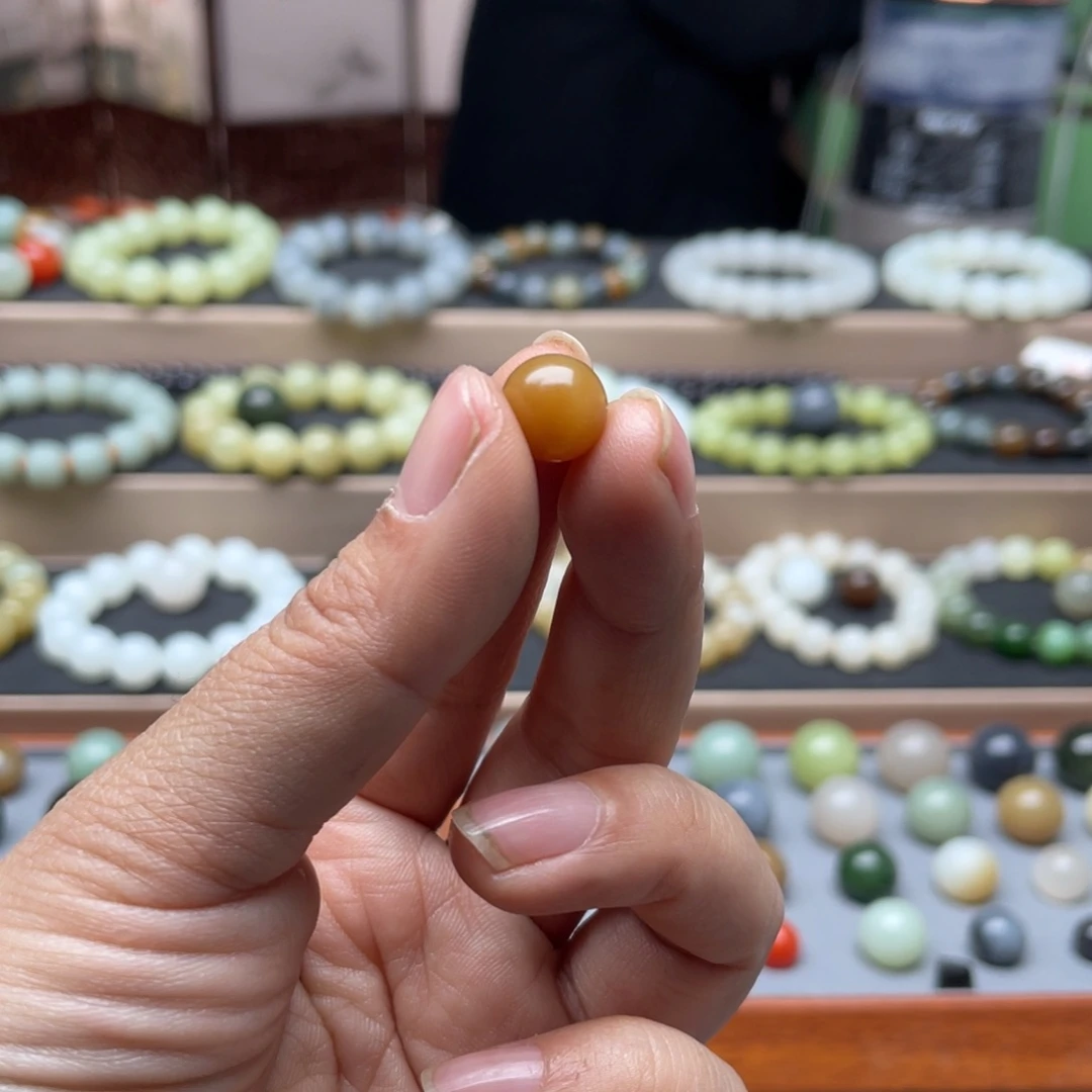 和田玉（糖玉）单珠10未镶嵌肥**肥