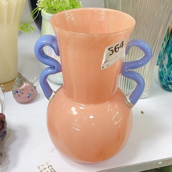 琉璃花瓶高度29厘米14厘米