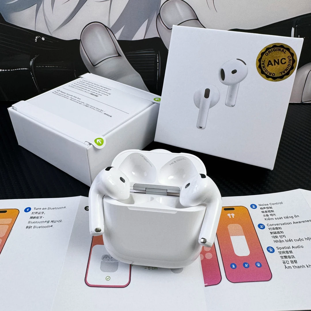 华强北新款7代Air4主动降噪蓝牙耳机半入耳式适用苹果安卓系统