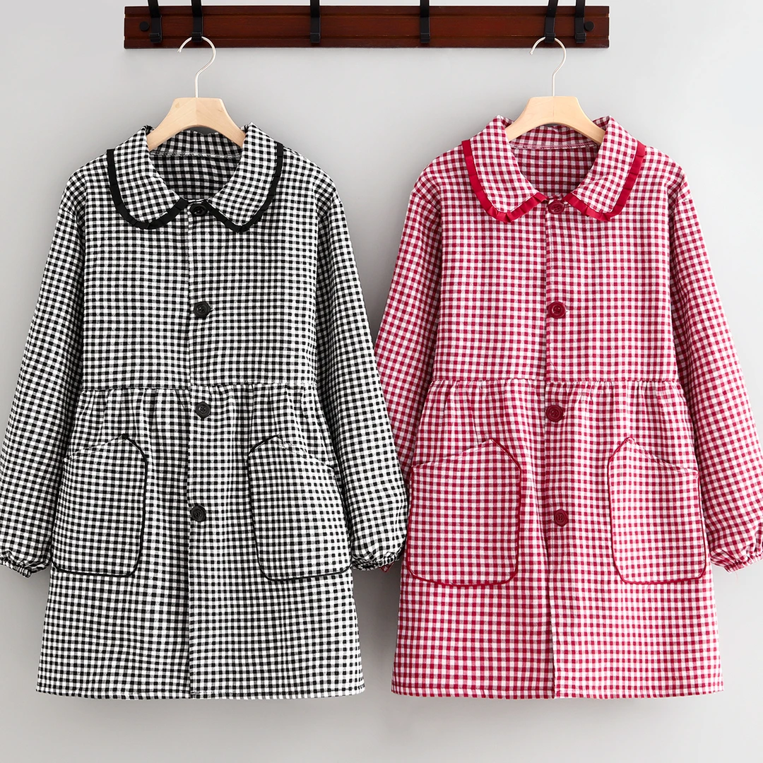 新款长袖春秋罩衣餐饮上班外穿防污外穿护衣工作服干活耐脏长袖