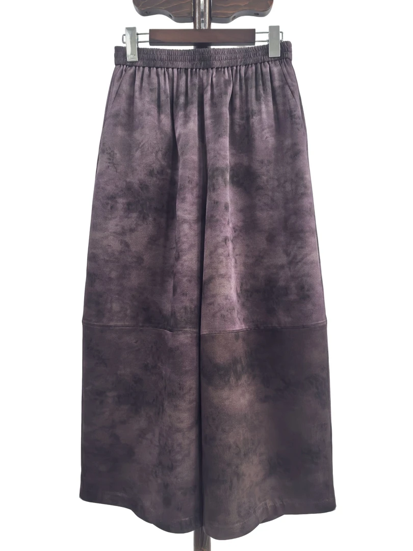 寨优袡【30051】香云纱百搭夏款乞丐阔腿裤