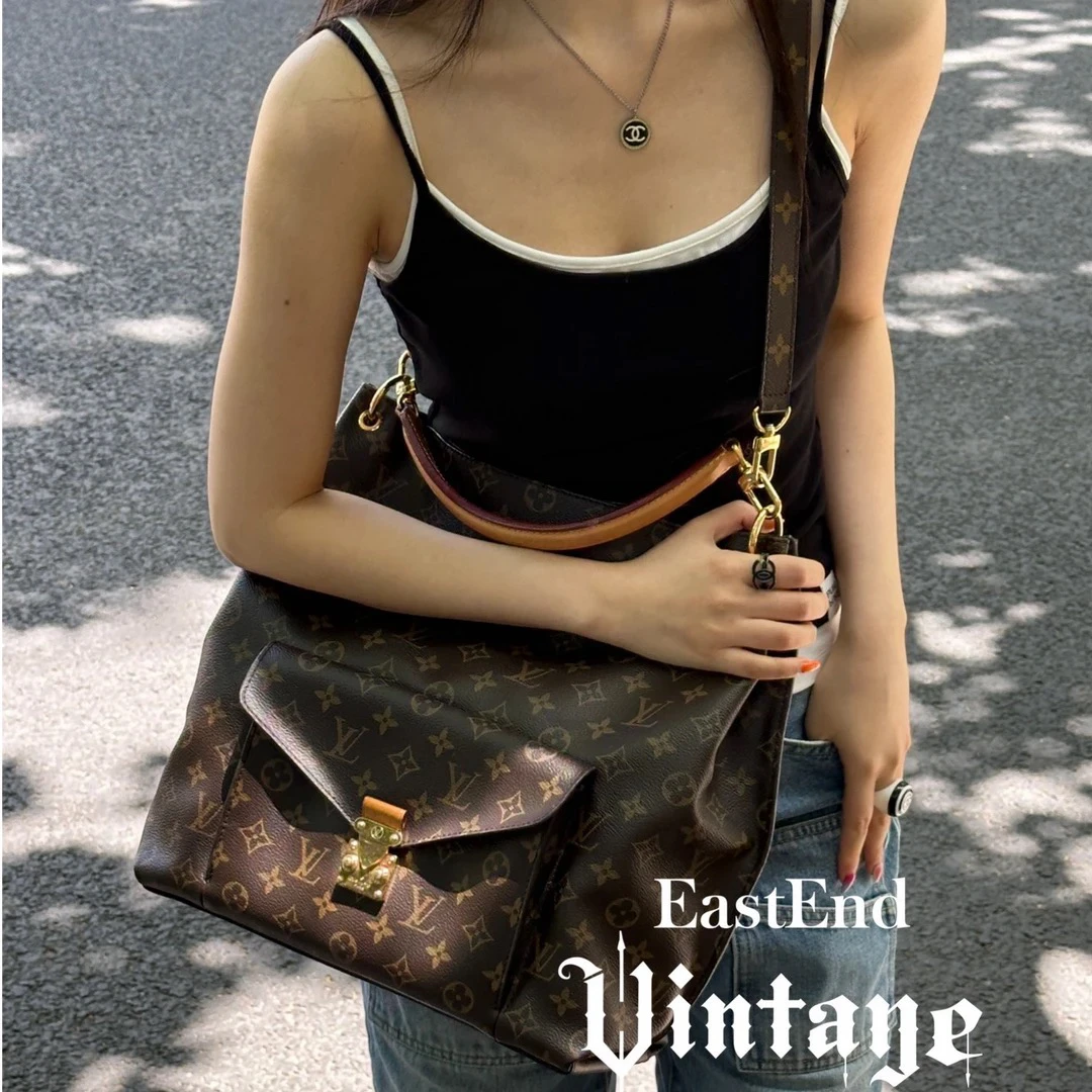 95新 LouisVuitton/路易威登 東区-LV老花泫雅hobo单肩包/01775