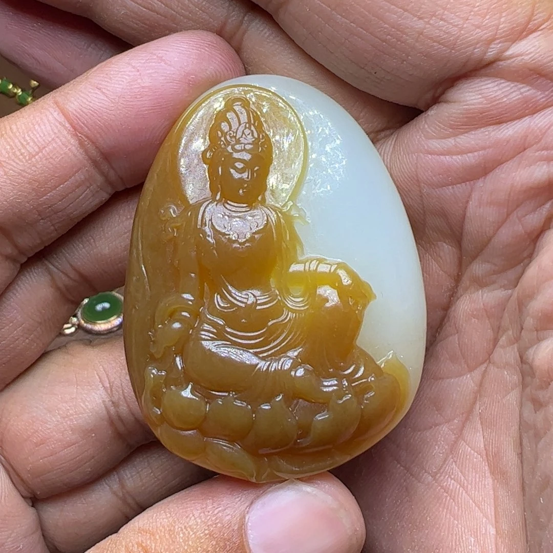 吊坠(不含链)未镶嵌和田玉