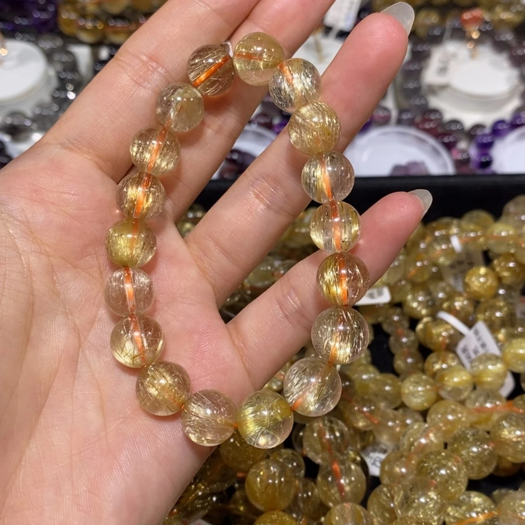 水晶手链未镶嵌发晶11m