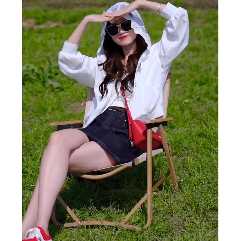 2025夏季流行多巴胺红色时尚服外套休闲宽松立领抽绳短上衣女