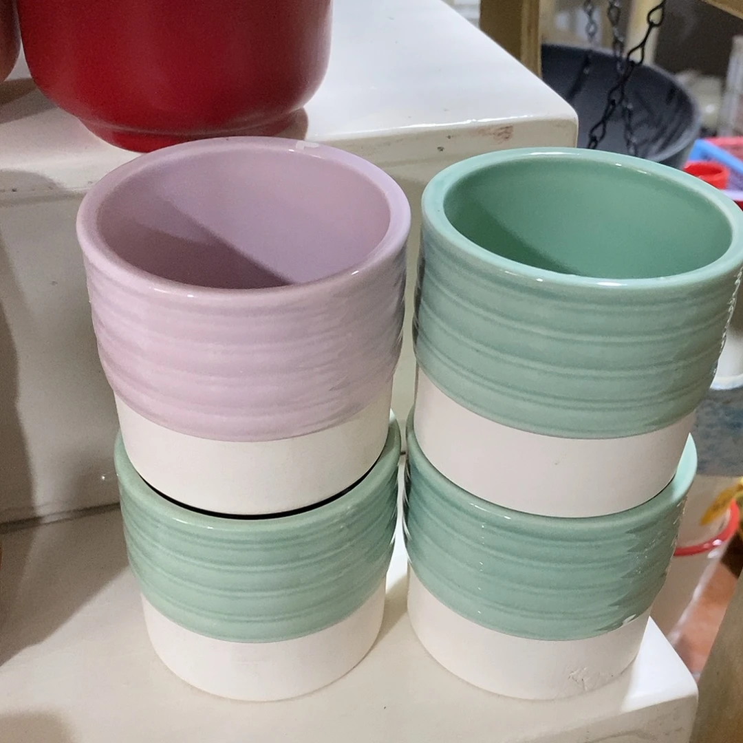 陶摆件陶盆有孔 瑕疵介意勿拍