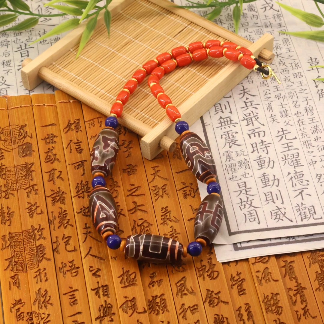【凰世今传】尼泊尔回流黑青珠珠阵项链