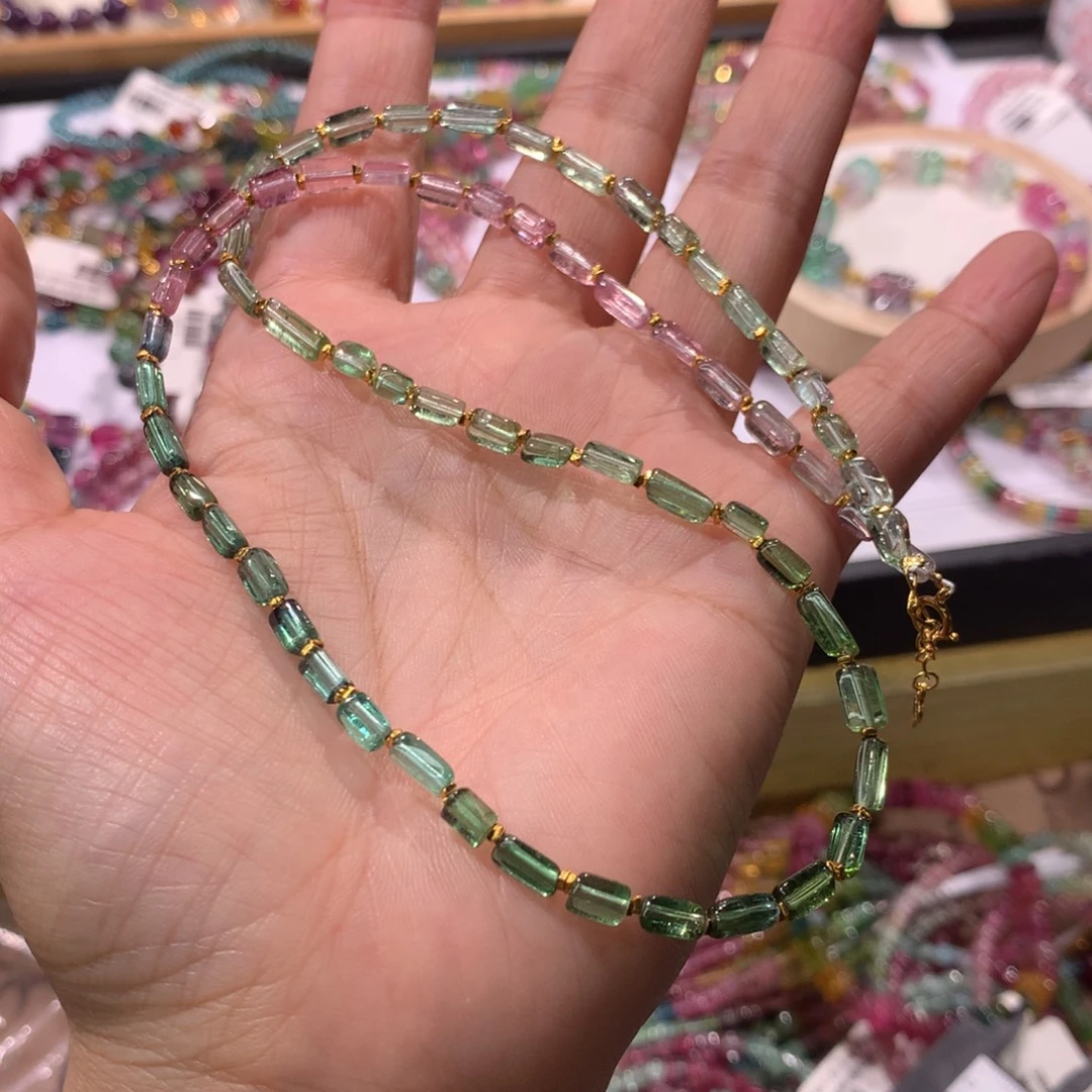 未镶嵌手链碧玺项链