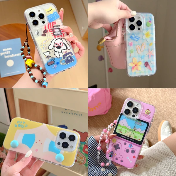 【第二件0元】圆边气囊imd全包防摔手机壳适用于苹果16/15/14promax