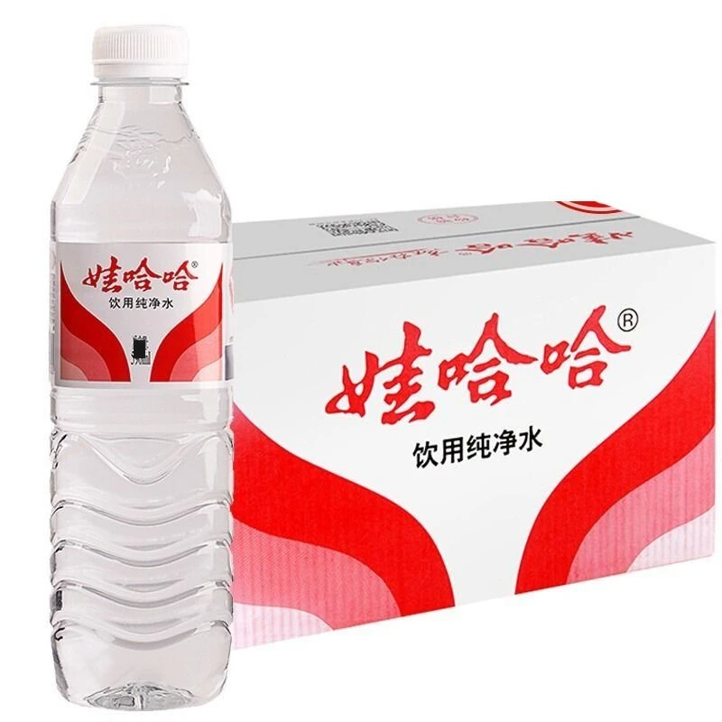 【一箱】娃哈哈596ml*24瓶饮用纯净水夏日必备饮品饮料