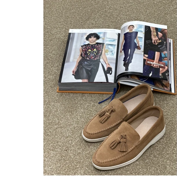 【鞋子推荐】经典新款小众时尚休闲真皮平底舒适软底软面白底鞋女士