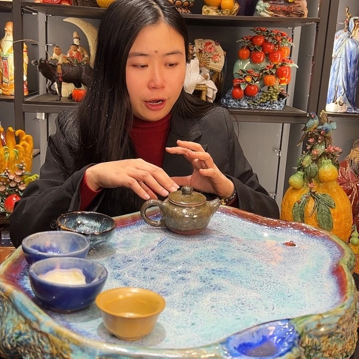 大茶盘陶艺手工艺术品