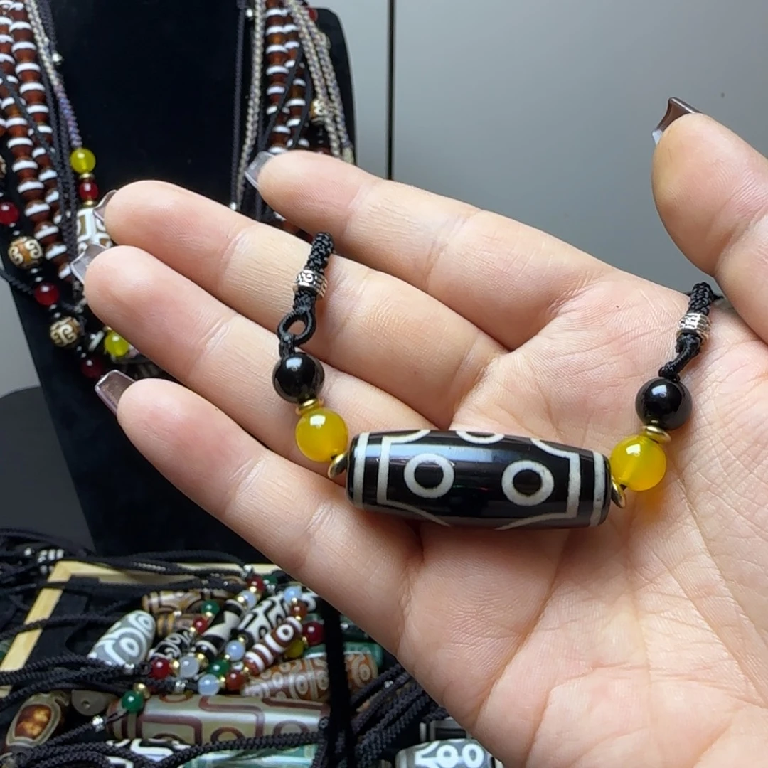 玛瑙/玉髓合金颈饰