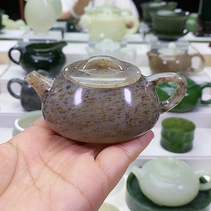 未镶嵌和田玉挂件茶壶