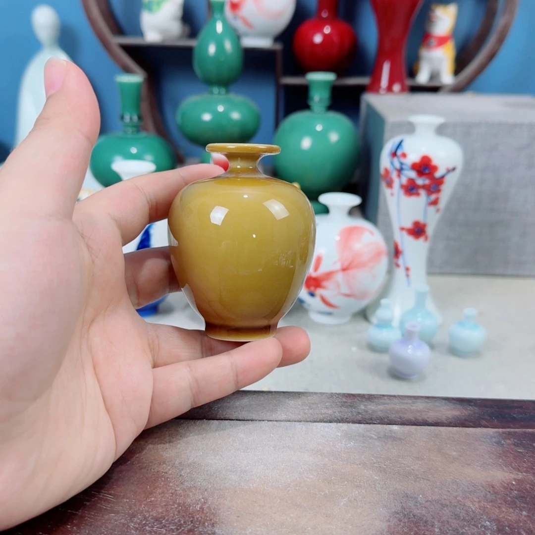 陶瓷手工小花器摆件