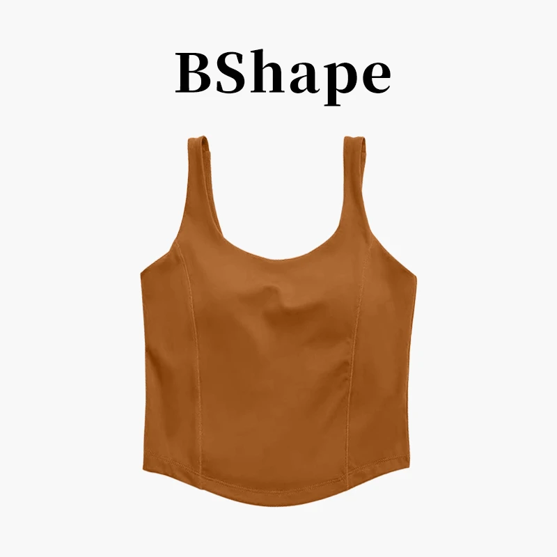 【高定】&5735 瑜伽背心法式螺纹鱼骨收腰显瘦运动上衣T恤