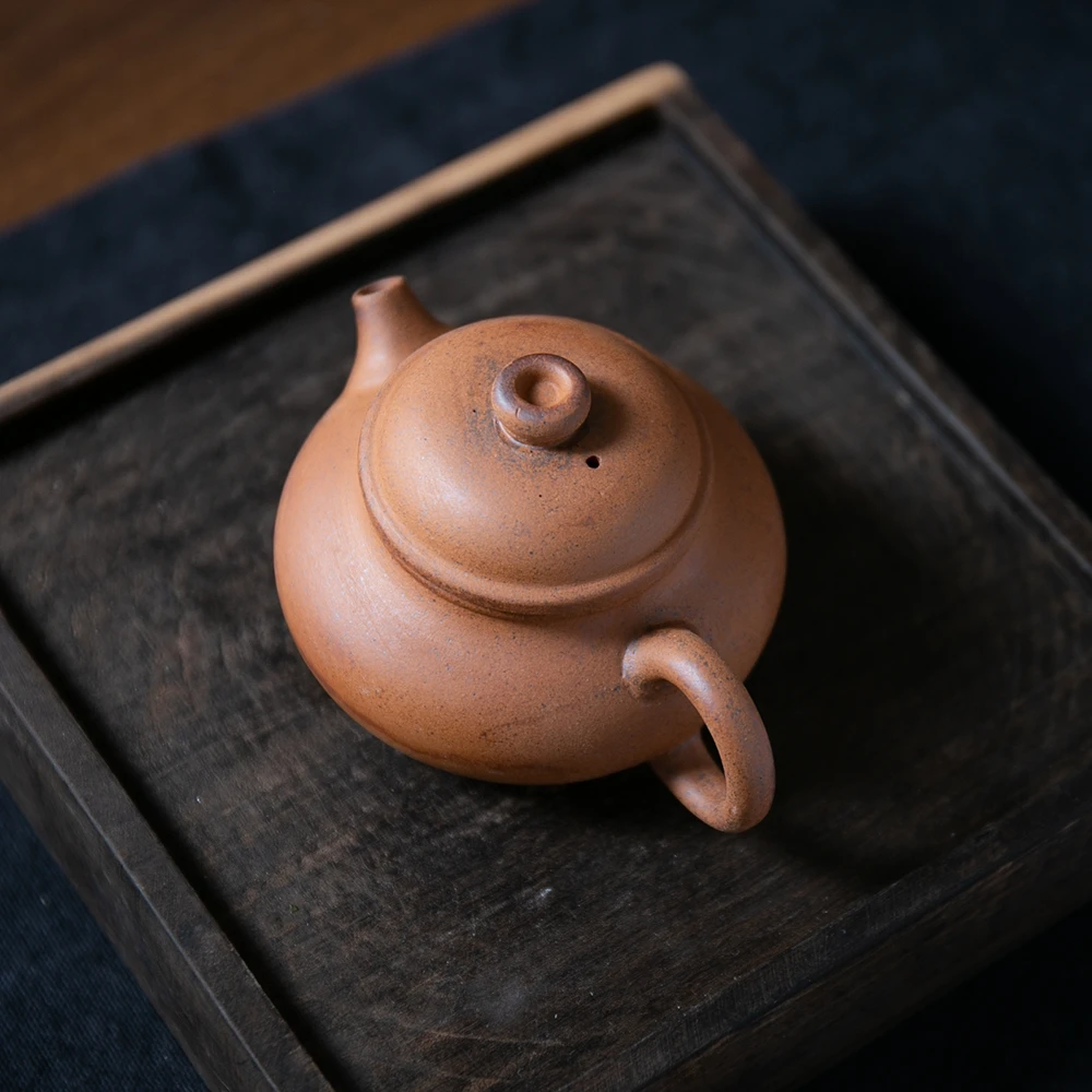 【岩予】容天壶.7981.粗陶老岩泥中式复古原矿泡茶壶.BL