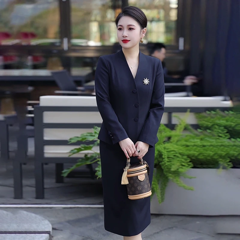 职业装西装套装女高端气质时尚新款酒店面试正装西服外套工作服