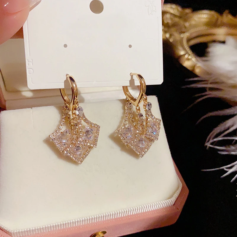 铜合金耳饰 气质轻奢时尚百搭法式小众LY0274