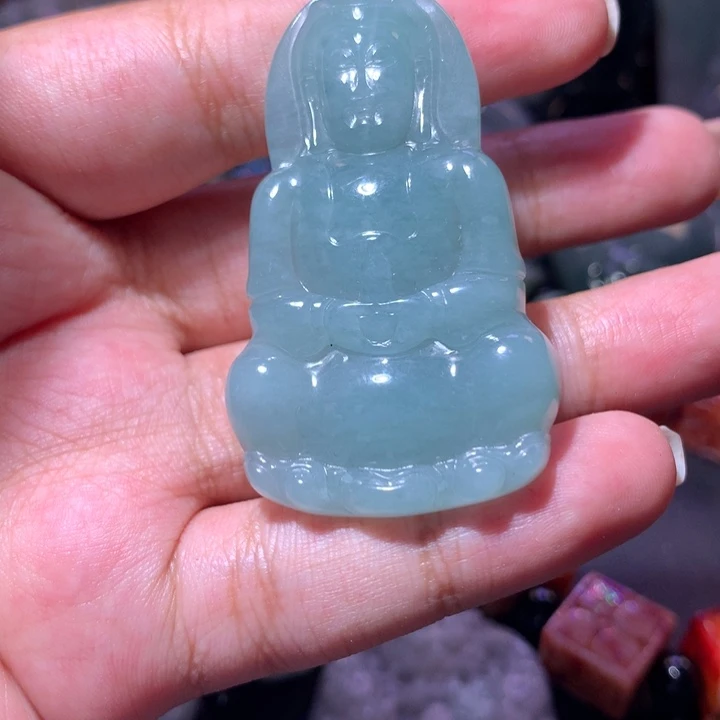 翡翠未镶嵌颈饰保真天然a货翡翠