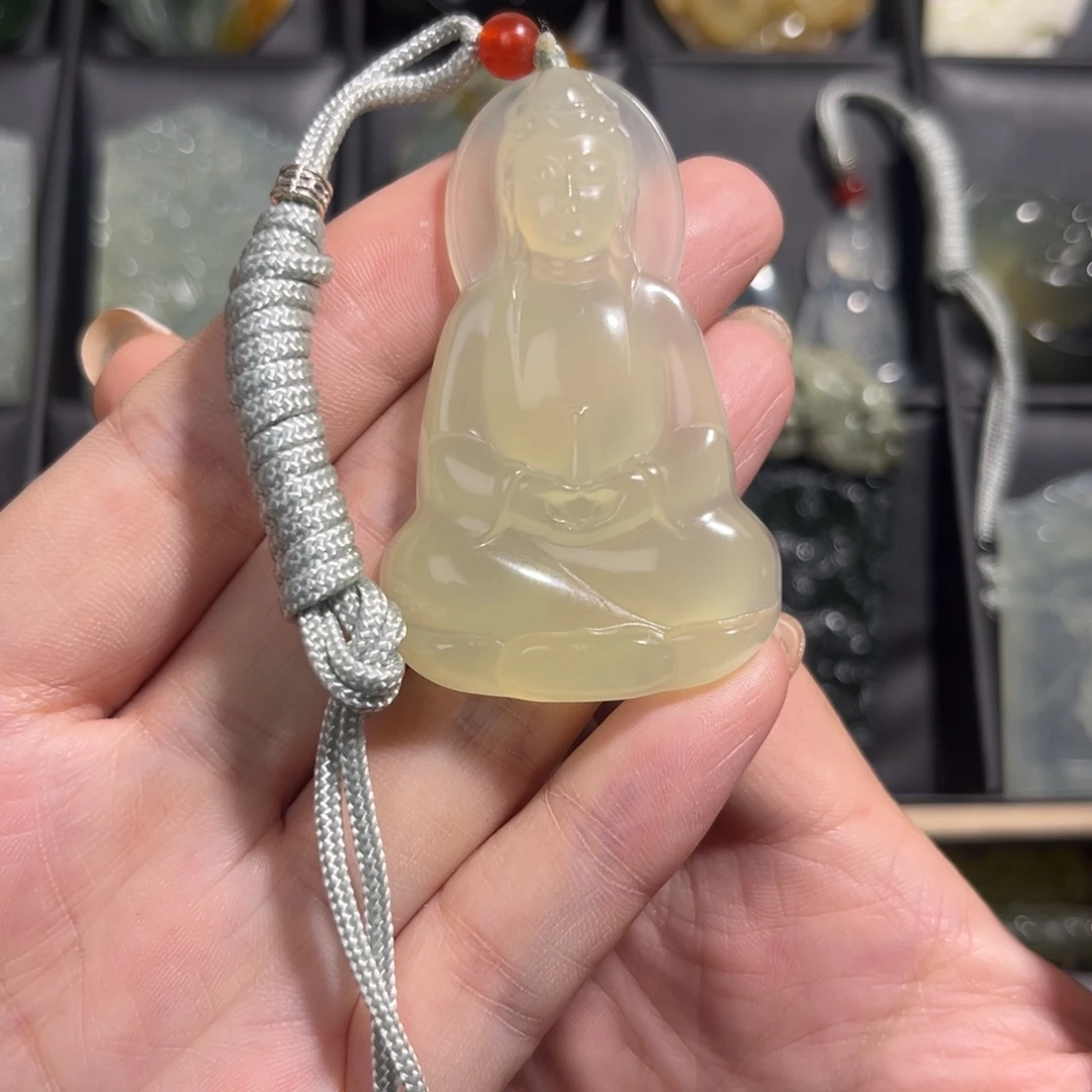 蛇纹石玉未镶嵌吊坠(不含链)
