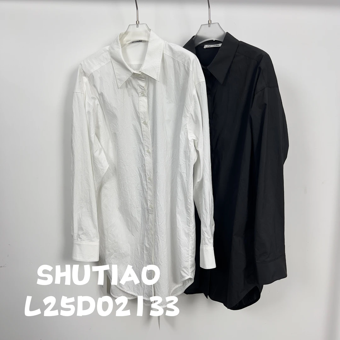【SHUTIAO】2025春夏：新款小众设计款衬衫L25D02133