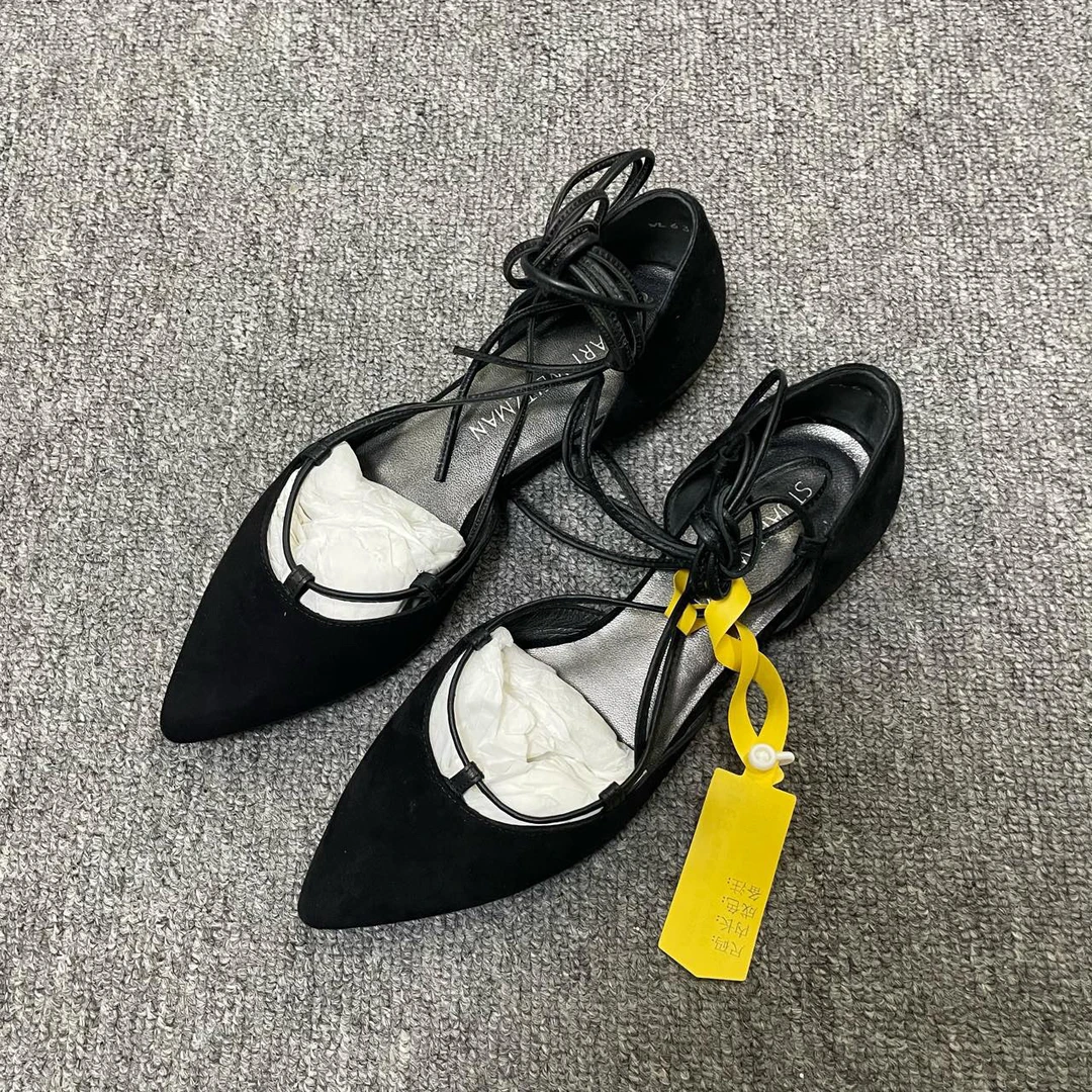 99新 StuartWeitzman （有盒）时尚系带舒适凉鞋  35.5码/8348