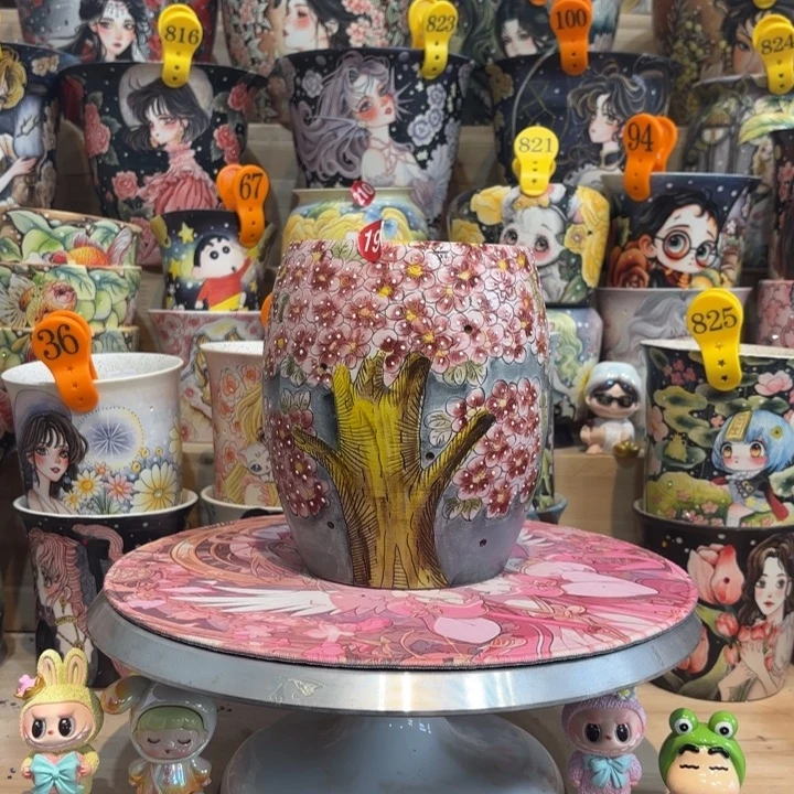 景德镇手绘花盆陶瓷11/17