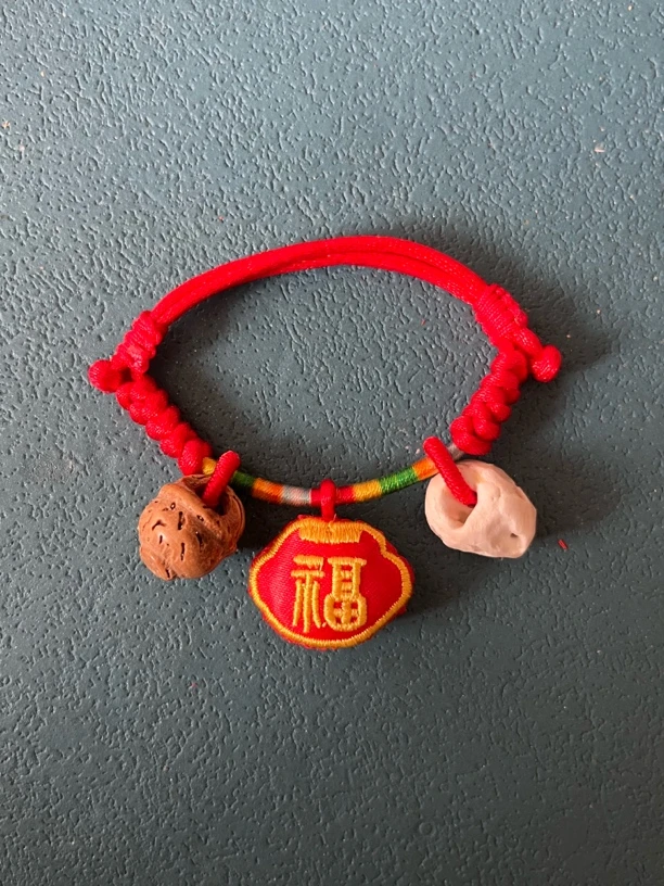 绳编民族风红手绳星座/生肖手链金老虎中性情侣红色可爱编绳