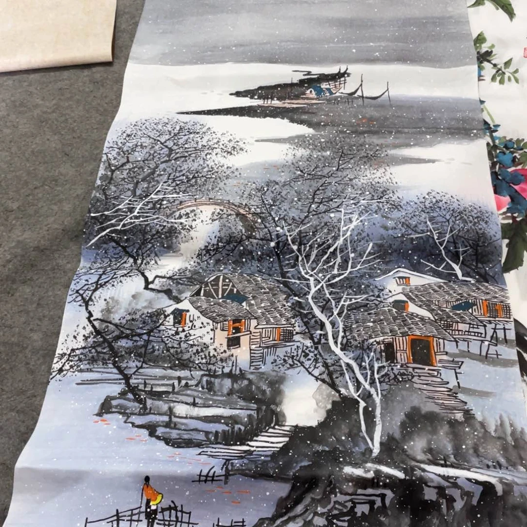 国画国画作品画心一张