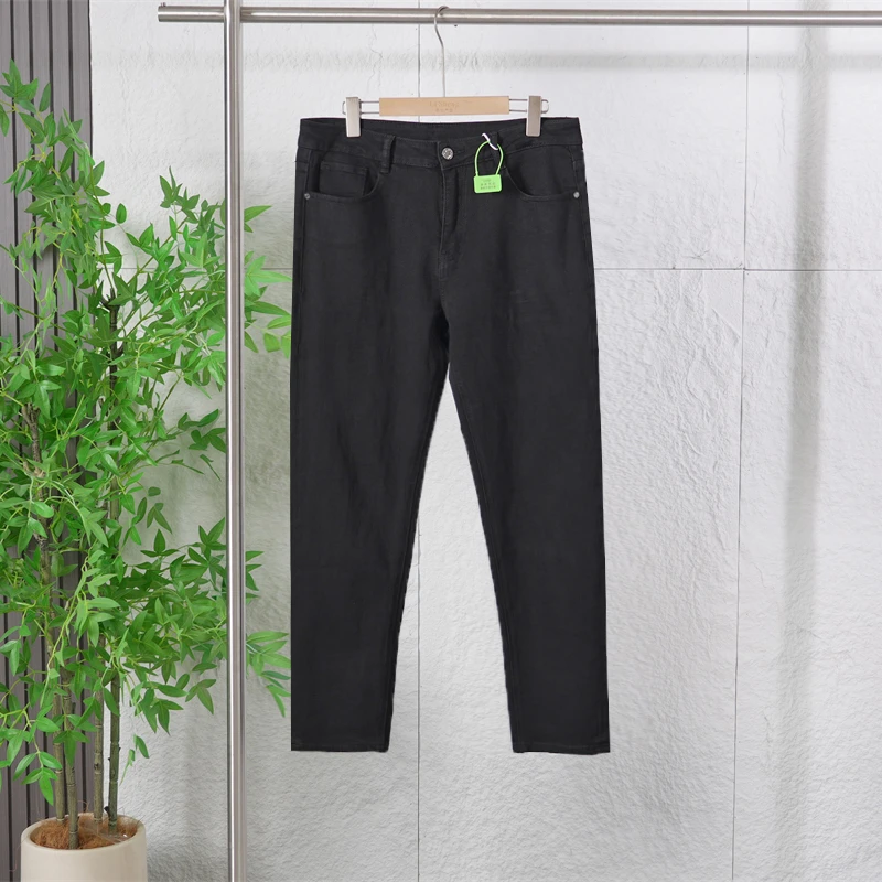 秋季男士时尚百搭休闲牛仔裤弹力宽松舒适亲肤棉感长裤子ZJ181/