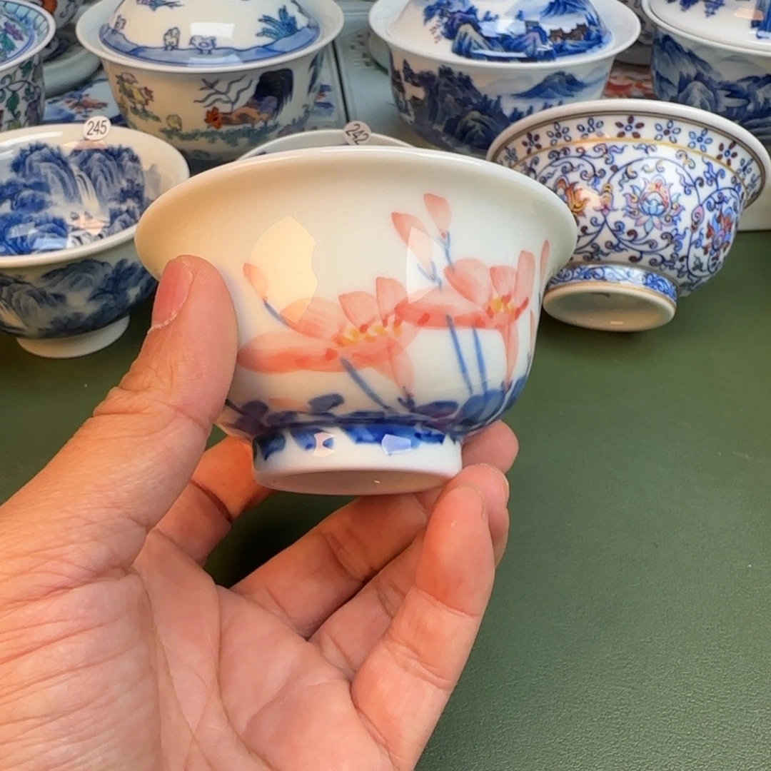 纯手工纯手绘茶具石头222