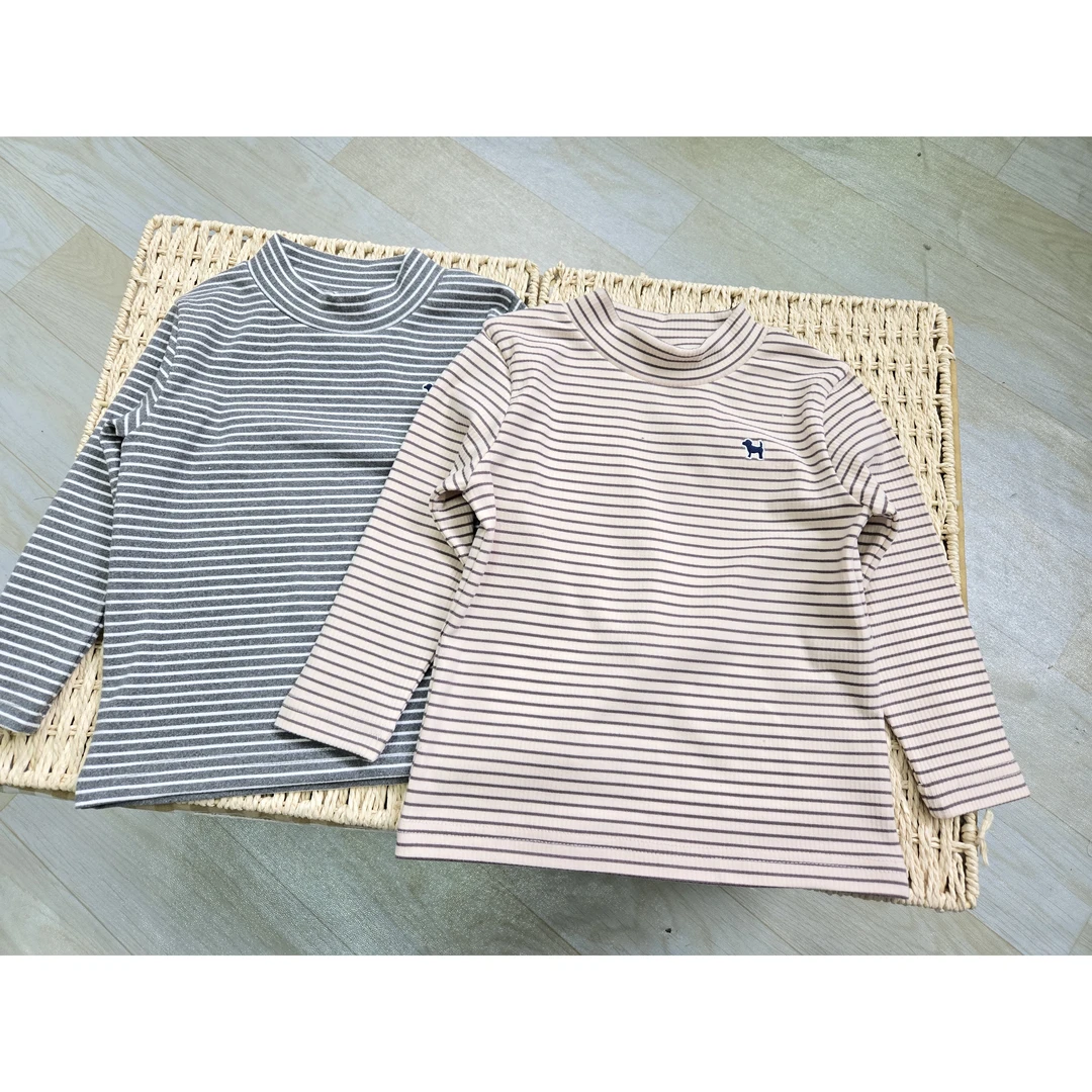 052242 童装男女童条纹基础打底衫
