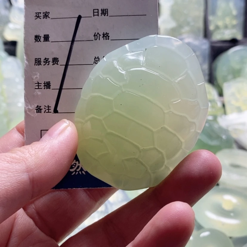 【闪购商品】合金蛇纹石玉手把件