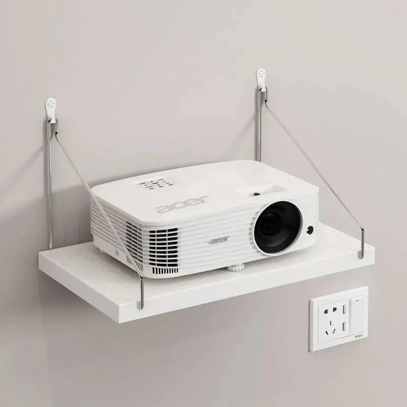 家用投影机架壁挂式支架免打孔墙上床头无线置物架客厅墙收纳架子