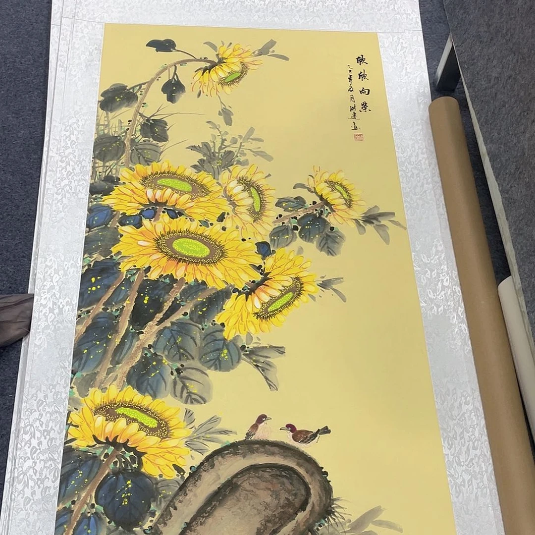 国画作品小姐姐放漏…