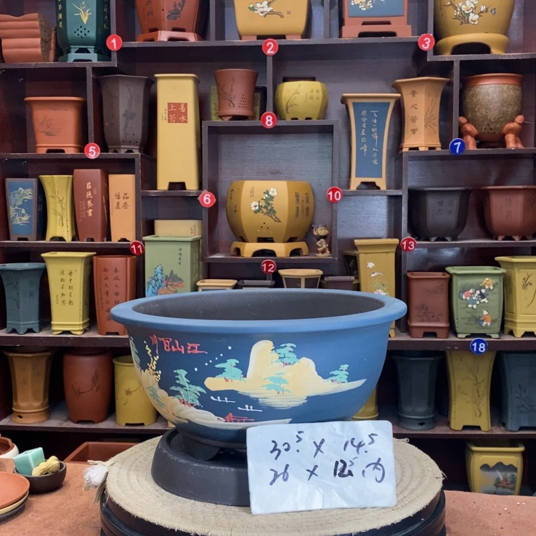 紫砂艺术紫砂花盆