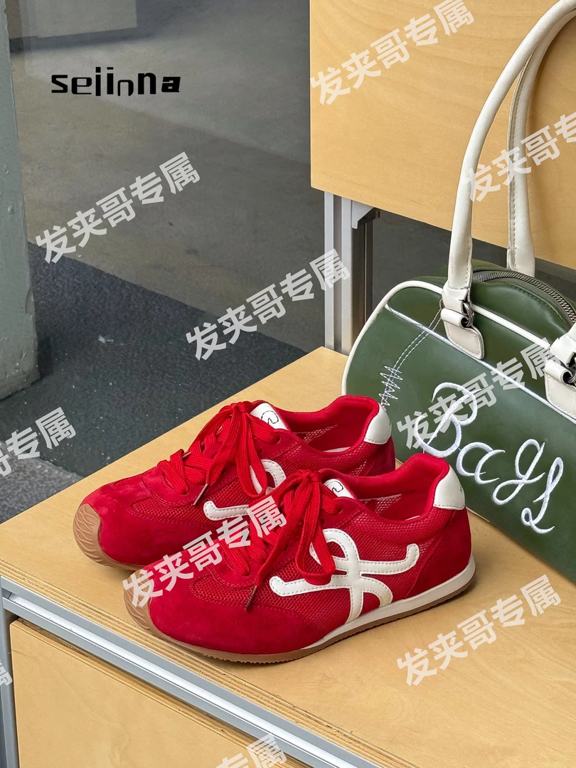 （蝴蝶结PLUS）2025新款夏季单网甩头秀气时尚阿甘鞋德训鞋97001