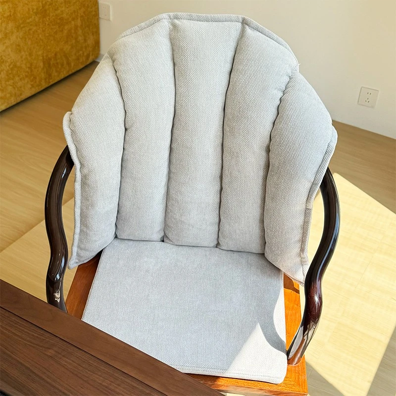 实木圈椅子靠背垫软包护腰客厅民宿茶椅坐垫餐椅靠枕太师椅藤椅