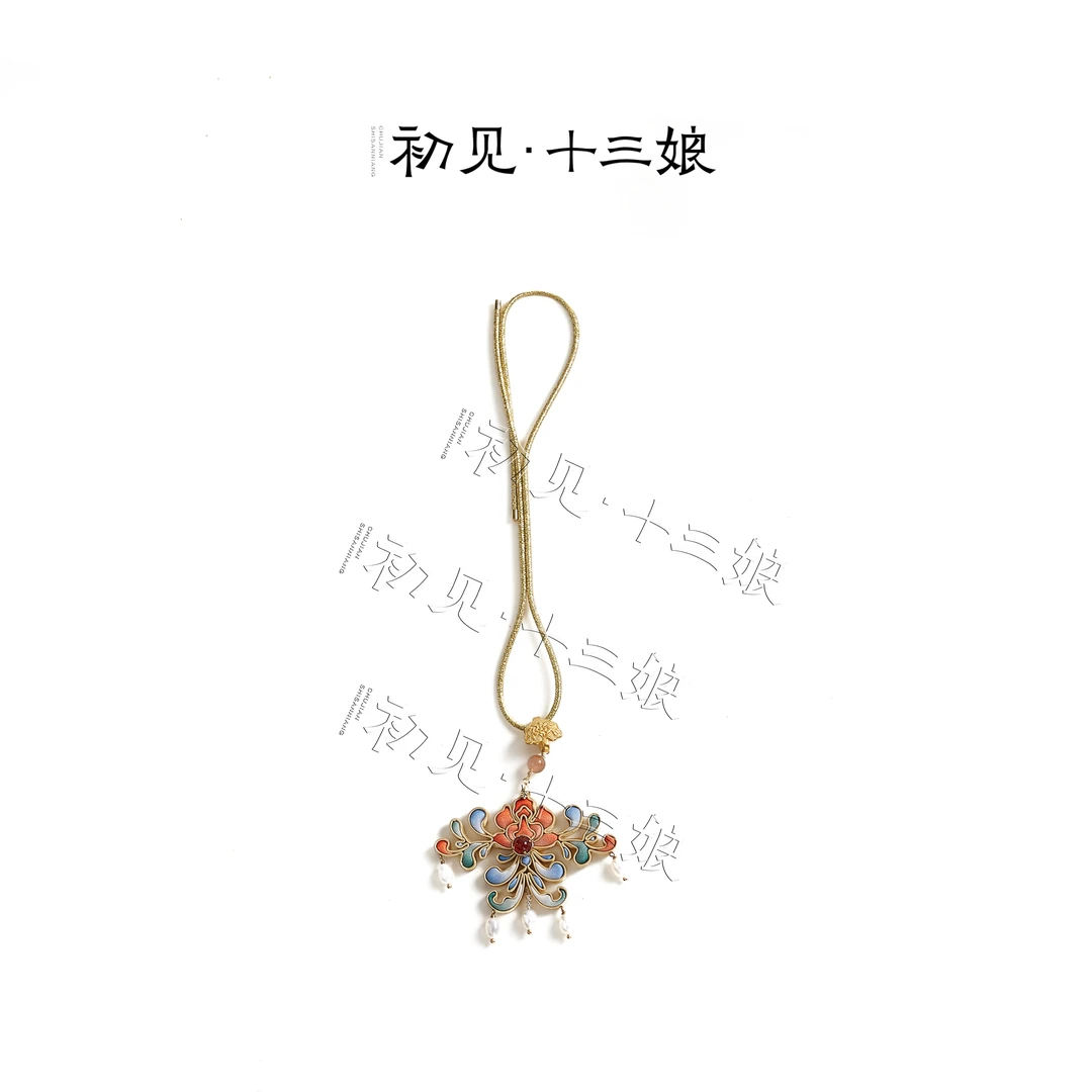 『初见十三娘』非遗手工真丝盘扣耳环/压襟