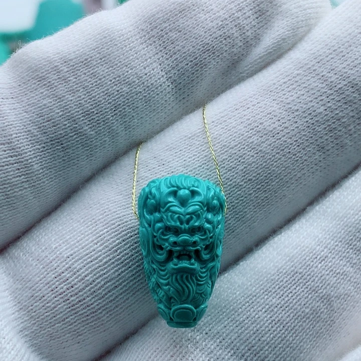 未镶嵌绿松石龙三通