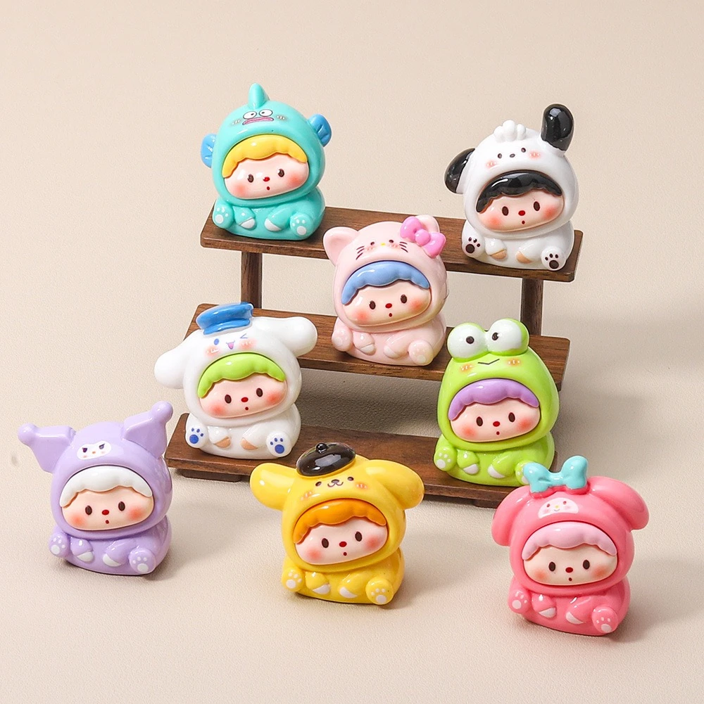 【歪头三丽欧崽崽】直播拆diy饰品萌粒奶油胶树脂配件钥匙扣摆件