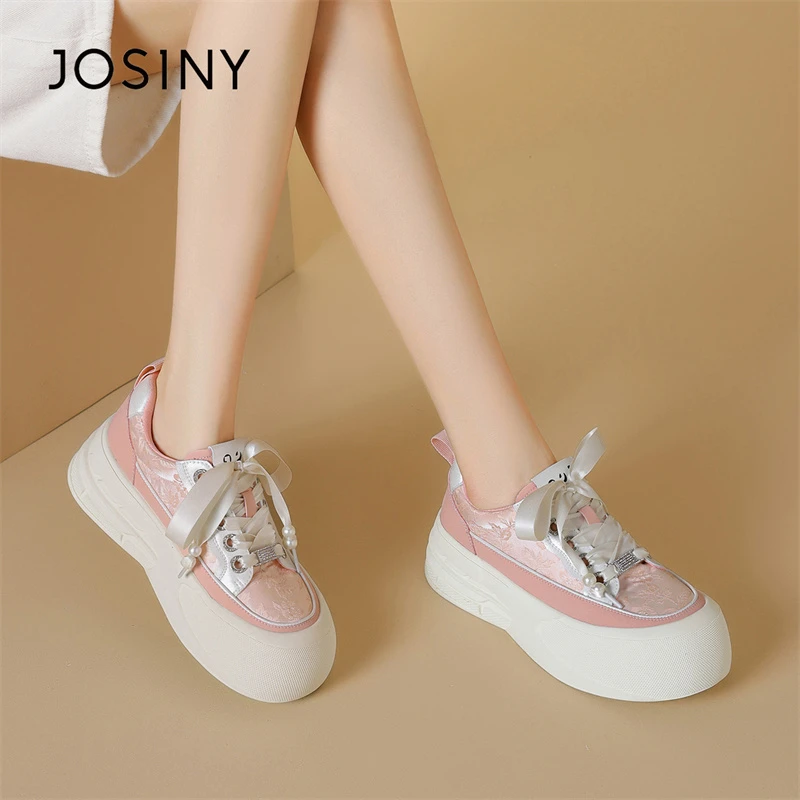 卓诗尼厚底帆布鞋女鞋2025新款春季百搭单鞋休闲平底板鞋小白鞋子