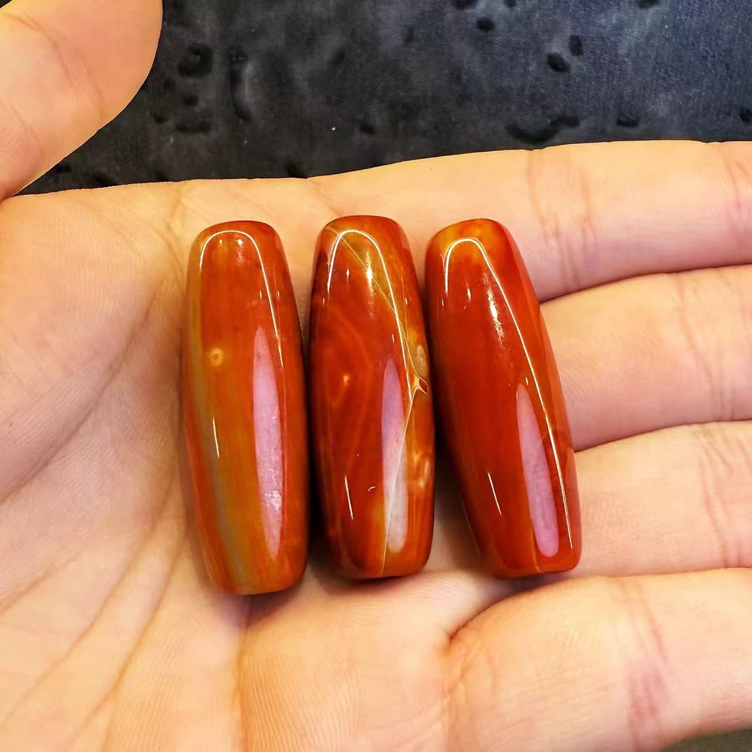 非金属玻璃吊坠 YS269 红色玻璃通珠吊坠