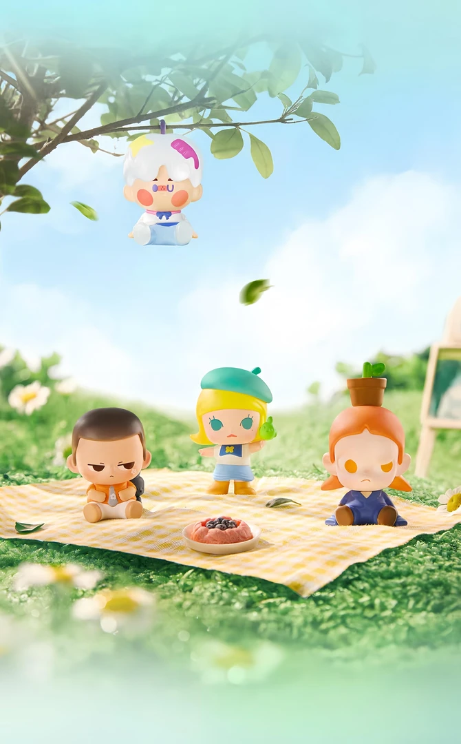 【直播拆】正版跟我去郊游系列盲盒潮玩DIY摆件
