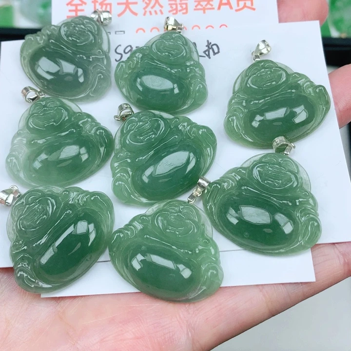 颈饰银S925镶嵌翡翠多样性发其1