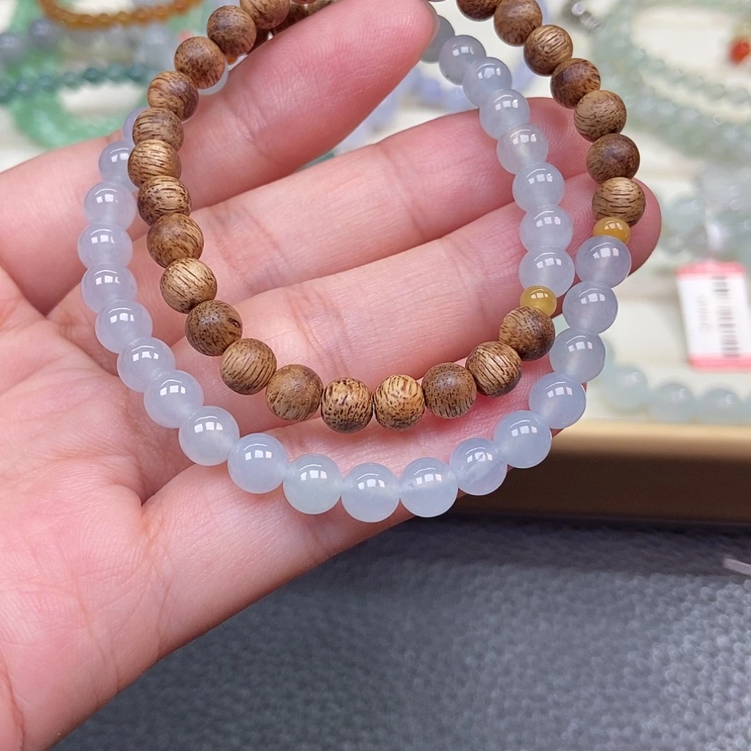 翡翠未镶嵌手链卡6