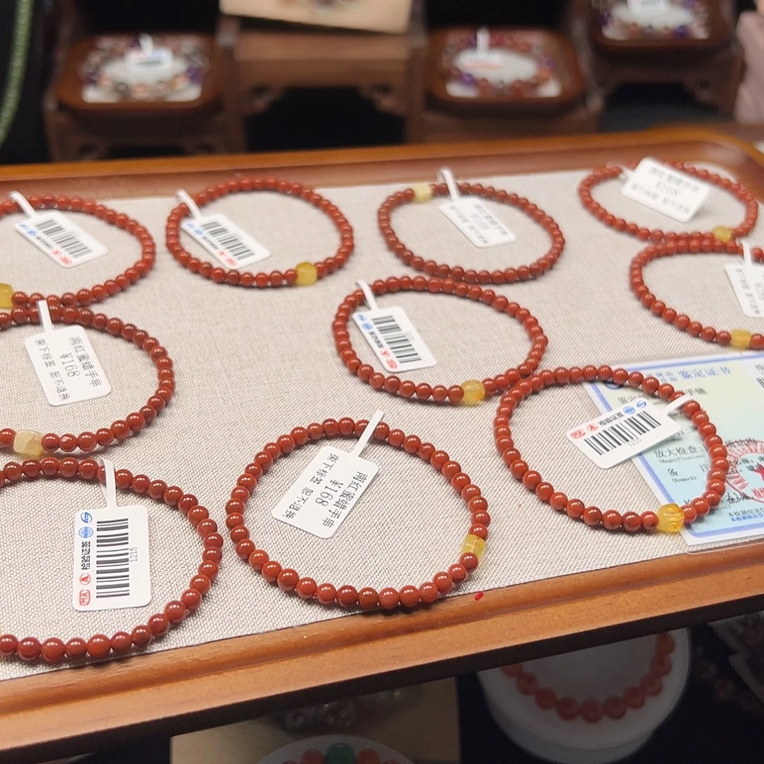 南红玛瑙未镶嵌手链001